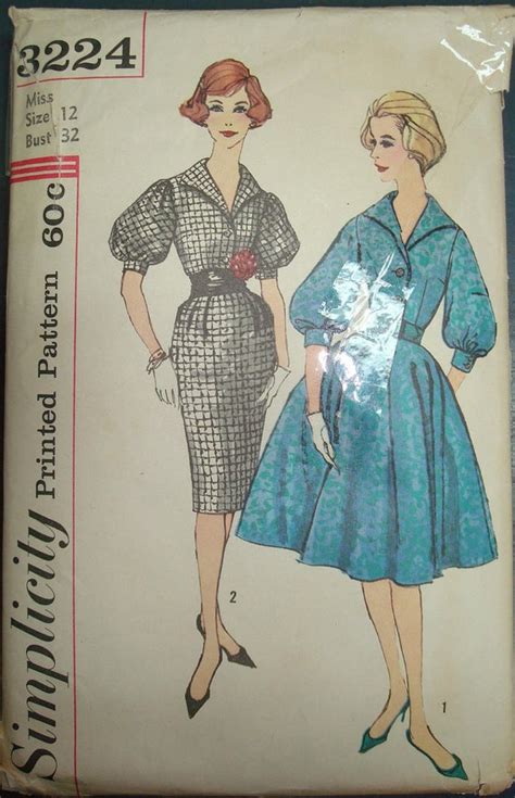 1950s Rockabilly Swing Dress Vintage Sewing Pattern By Retroflos