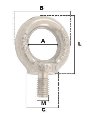 Anneau De Levage Male M Inox Acces