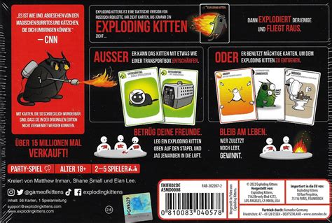 Exploding Kittens Nsfw Edition De Gamers Hq