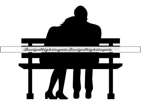 Couple Silhouette Bench