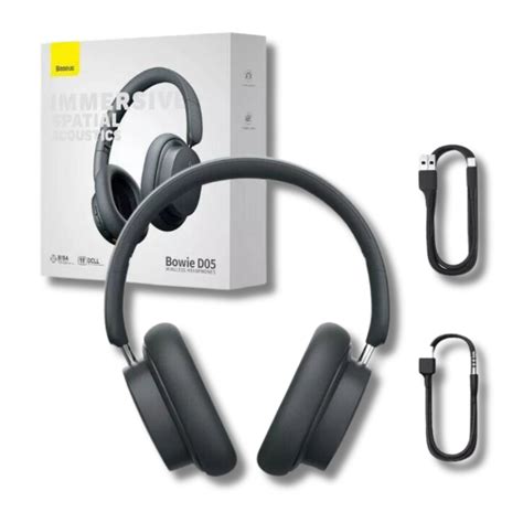 Fone De Ouvido Bluetooth Bowie D Wireless Headphones Grey Baseus