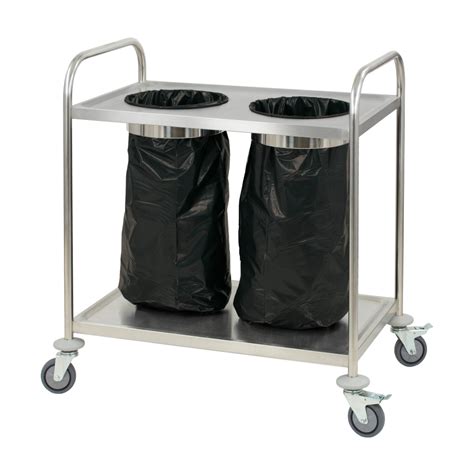 Chariot En Inox Porte Poubelle Casselin Cleanstore