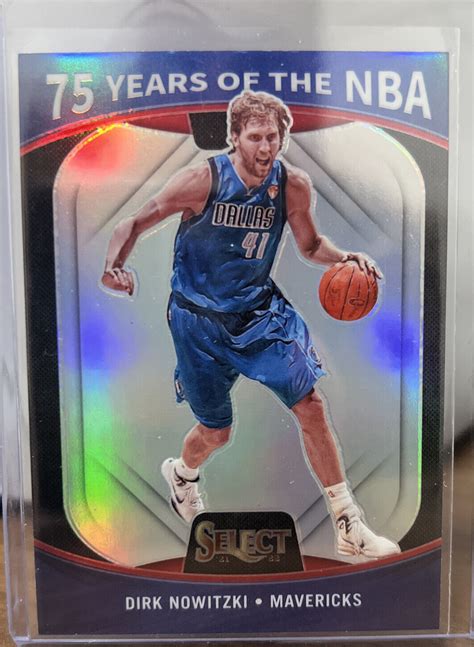 DIRK NOWITZKI 2021 22 Select 75 Years Of The NBA Silver Prizm 62