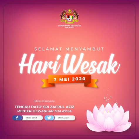 Tengku Zafrul On Twitter Selamat Menyambut Hari Wesak Diucapkan