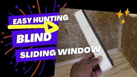 Easiest Sliding Plexiglass Window For Deer Stand Youtube