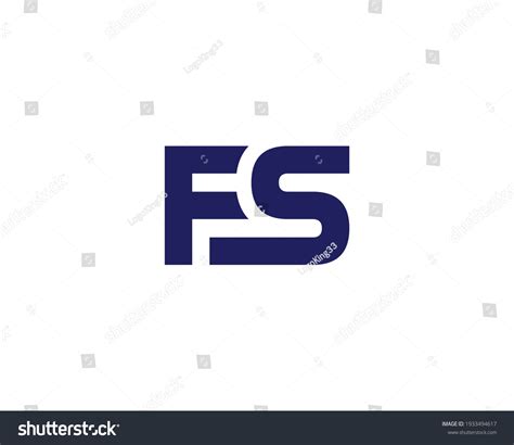 Letter Fs Logo Design Vector Template Royalty Free Stock Vector