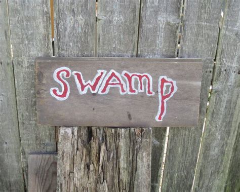 Hand Painted Wood Sign Swamp Mash Movie Memorabilia Mash Nostalgia