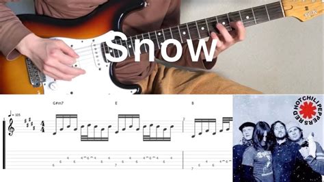 Red Hot Chili Peppers Snow Hey Oh Guitar Cover With Tabs Chords YouTube