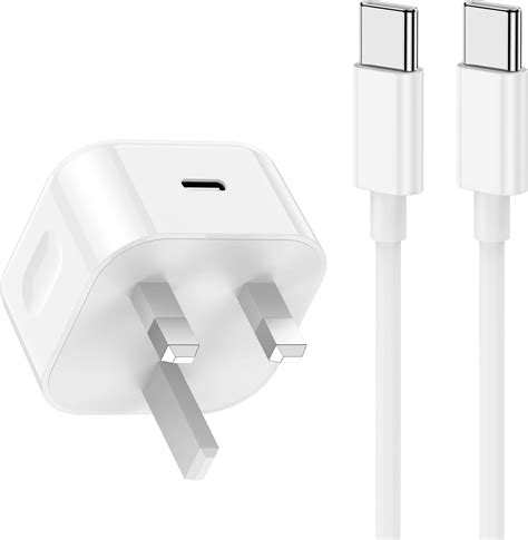 Iphone 15 Charger Cable And Plug 20w Ipad Usb C Plug And Type C To C