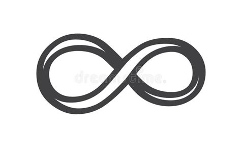 Infinity Icon Isolated On White Background Eternal Limitless Vector Illustration Stock Vector