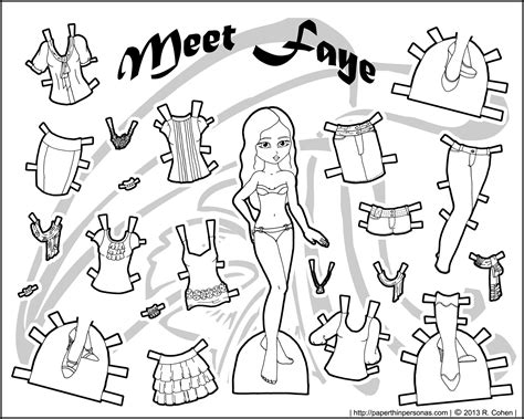 Meet Faye A New Paper Doll Series Is Born • Paper Thin Personas