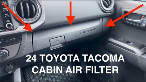 Toyota Tacoma Cabin Air Filter Replacement How To Youtube