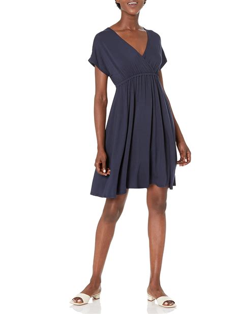 Amazon Essentials Women S Surplice Dress Available In Plus Size Rayon