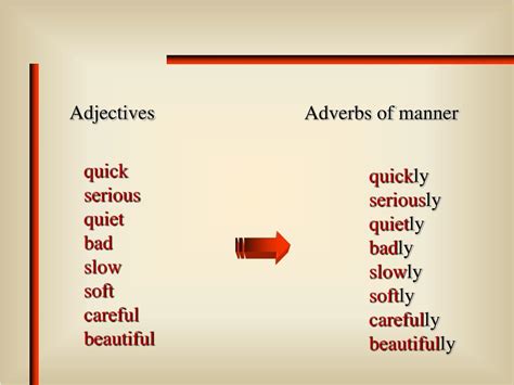 Adverbs Of Manner Definition And Examples English