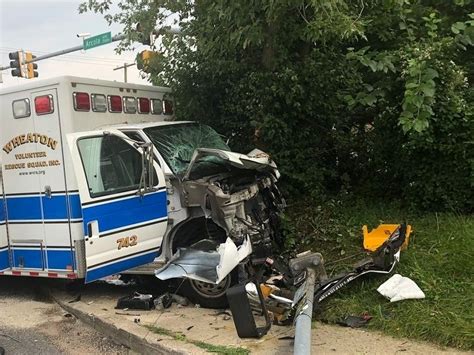 Ambulance Crash In Wheaton Injures Several People Including Kid