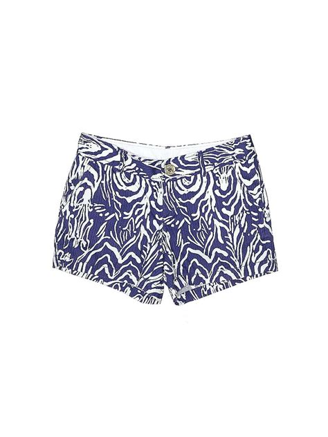 Lilly Pulitzer 100 Cotton Blue Shorts Size 4 71 Off Thredup