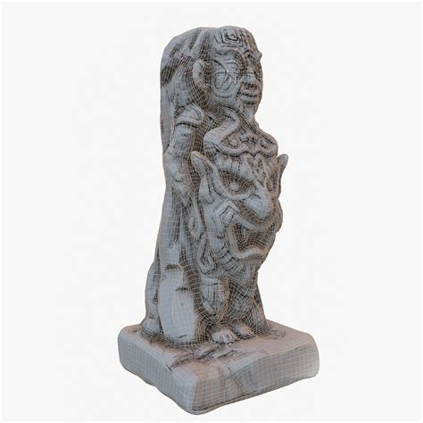 Estatua Azteca Modelo D Max Obj Fbx Free D