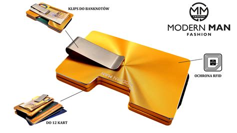 Etui Aluminiowe Na Karty Z Ochron Rfid Z Oty Po Ysk Modern Man