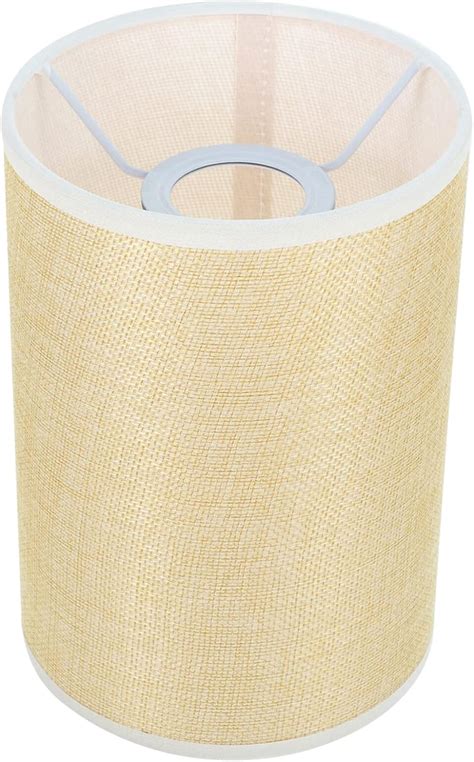 MAGICLULU 1Pcs Linen Lampshade Covers Cylindrical Linen Fabric Lamp