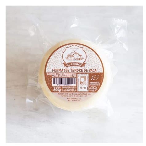 Queso Tierno De Cabra 250gr Claperol ECO Supermercat Ecològic Linverd