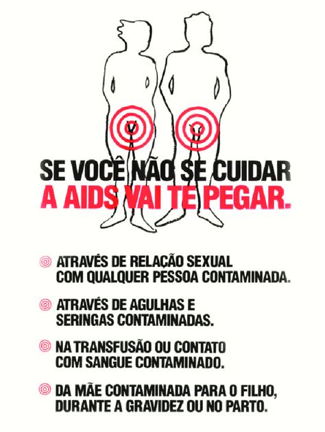 Cartaz da campanha Se você não se cuidar a aids vai te pegar