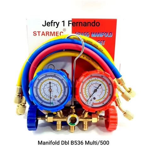 Jual Testing Manifold Double Multi R R R A Paket Pengisian Freon