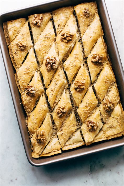 Walnut Baklava With Homemade Syrup Recipe Little Spice Jar