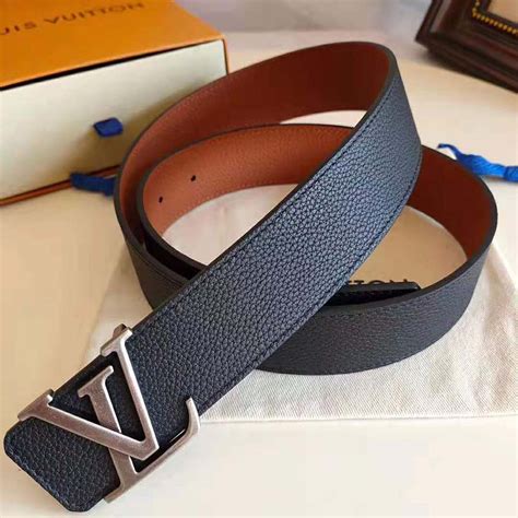 Louis Vuitton Lv Unisex Lv Pyramide 40mm Leather Belt Black Lulux