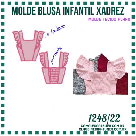 Molde Blusa Infantil Xadrez Camaleoa Atelier De Costura