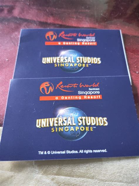 Universal Studios Singapore Meal Voucher Tickets Vouchers Local Hot