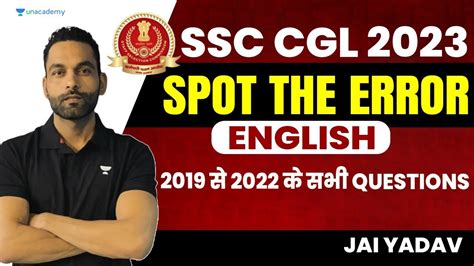 Spotting Errors In One Shot Marathon For All SSC Exams Jai Yadav