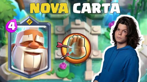 JOGUEI O MONGE NOVA CARTA NOVO CAMPEÃO DO CLASH ROYALE