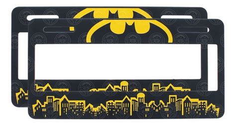 Par Marco Portaplacas Plastico Impreso Figuras Dc Batman F1 CONCEPTCAR MX