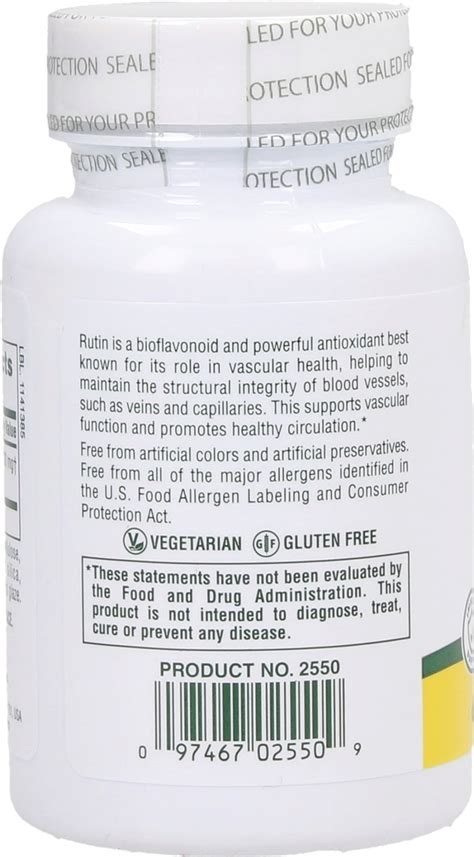 Rutin Tablets Naturesplus Vitalabo Online Shop Europe