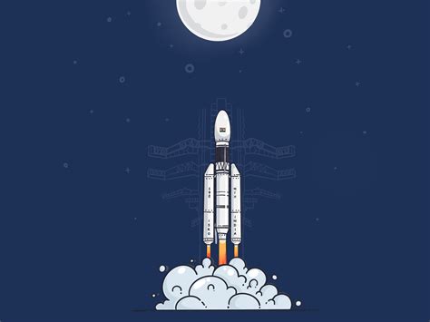 Chandrayaan-2...!! by NaveenKumar on Dribbble