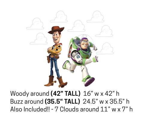 Toy Story Cutouts Toy Story Party Decor Yard Signs Woody And Buzz