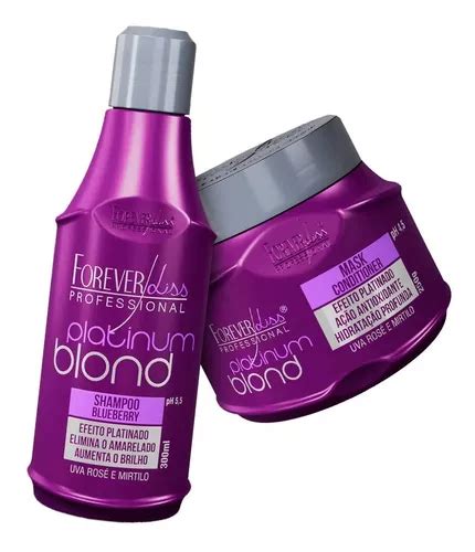 Forever Liss Kit Matizador Platinum Blond Shampoo Mask Mercadolivre