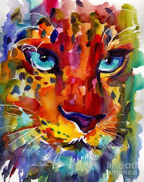 Abstract Leopard Painting