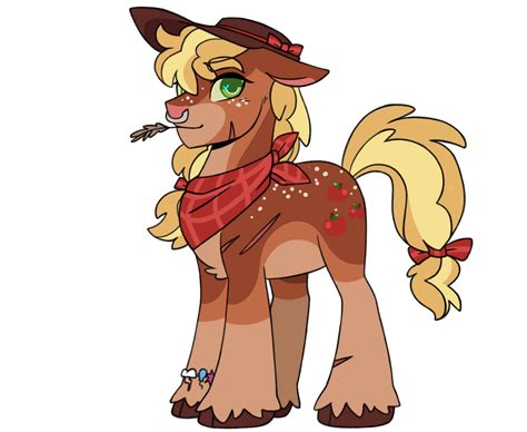 Applejack Redesign Again By Hibiscuit Rose On Deviantart