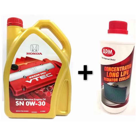 Honda Sn W L Fully Synthetic Engine Oil Apm Coolant L Shopee