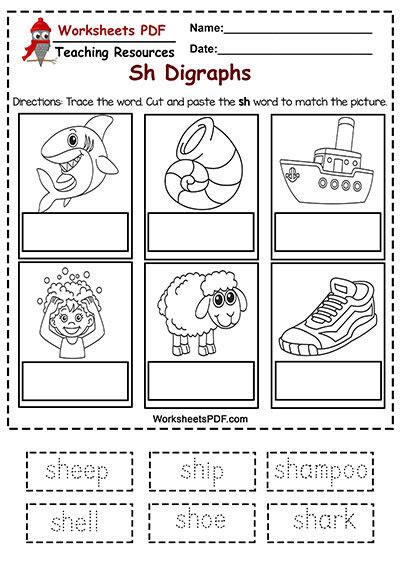 Sh Words Free Printables And Worksheets Worksheets Pdf