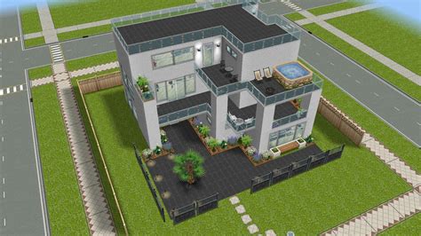 Sims freeplay, modern house | Interieur ideeën, Huizen, Interieur