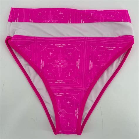DIXXON Swim Dixxon Piece Bikini Swim Suit Neon Pink Bandana M New Poshmark