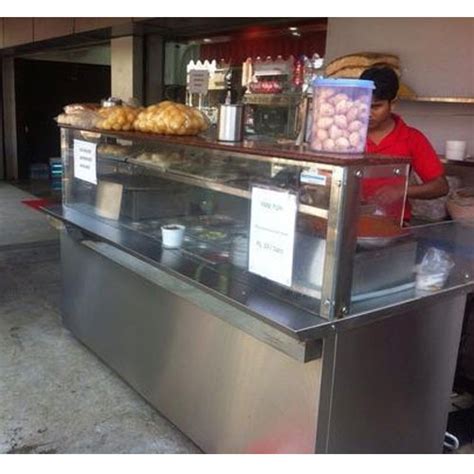 Silver Stainless Steel Pani Puri Chat Counter At Rs In Bengaluru