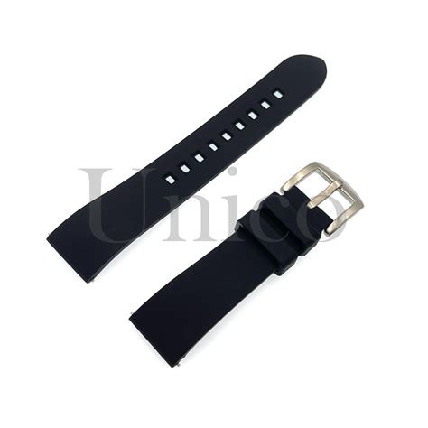 20 22 Mm Black Silicone Rubber Watch Band Strap Fits For Huawei Quick Release Ebay