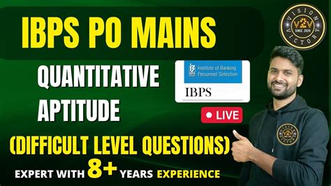 IBPS PO MAINS APTITUDE MOST EXPECTED PAPER DIFFUICULT QUESTIONS