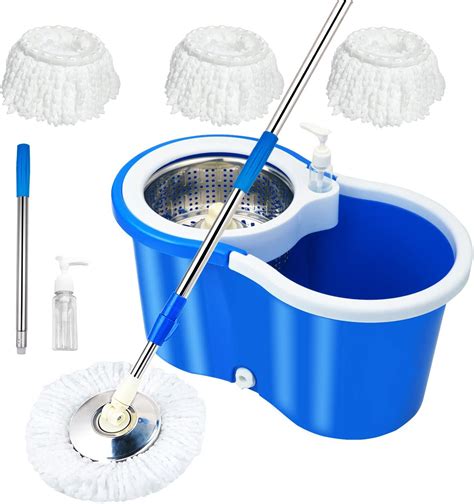 Amazon Simpli Magic Spin Mop Heads Included Premium Blue