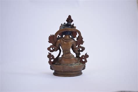 Buddhist Statue Of White Tara Oxidized Finishing Price Us