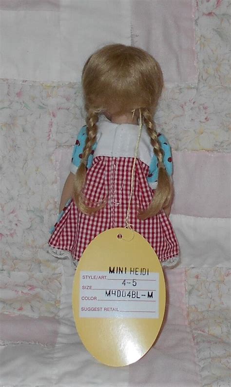 Kemper Mini Heidi Mohair Doll Wig Size Tiny Blonde Long Braids