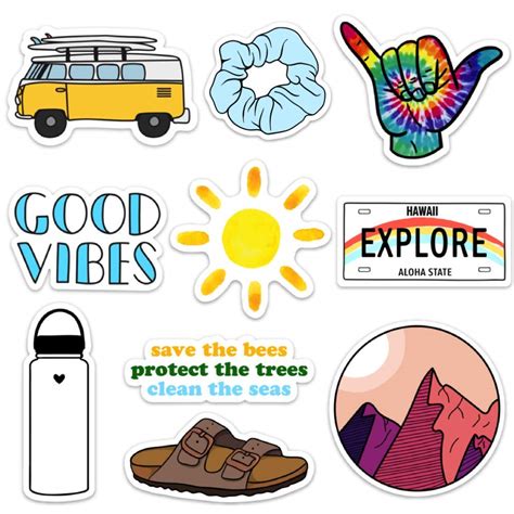 Pcs Vsco Stickers Pink Cute Hydro Flask Pcs Vsco Stickers Pink